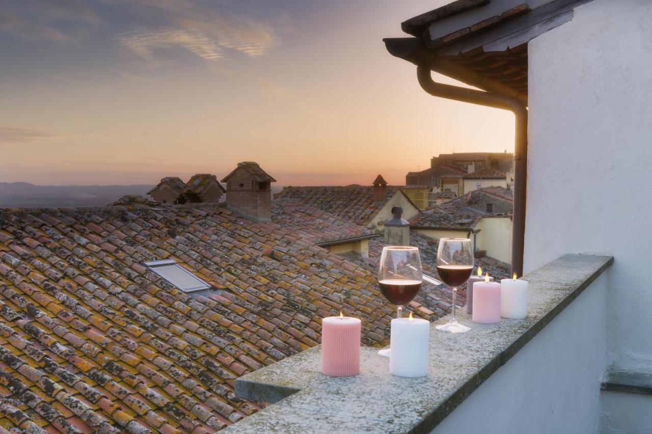 Apartament Terrazza Silena, Centro Storico Con Vista Cortona! Zewnętrze zdjęcie