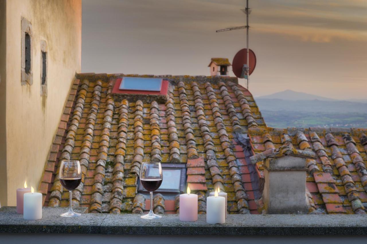 Apartament Terrazza Silena, Centro Storico Con Vista Cortona! Zewnętrze zdjęcie