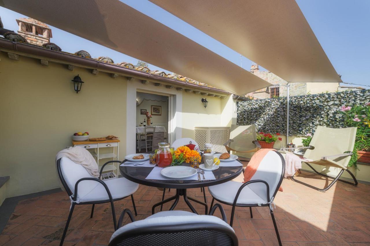 Apartament Terrazza Silena, Centro Storico Con Vista Cortona! Zewnętrze zdjęcie