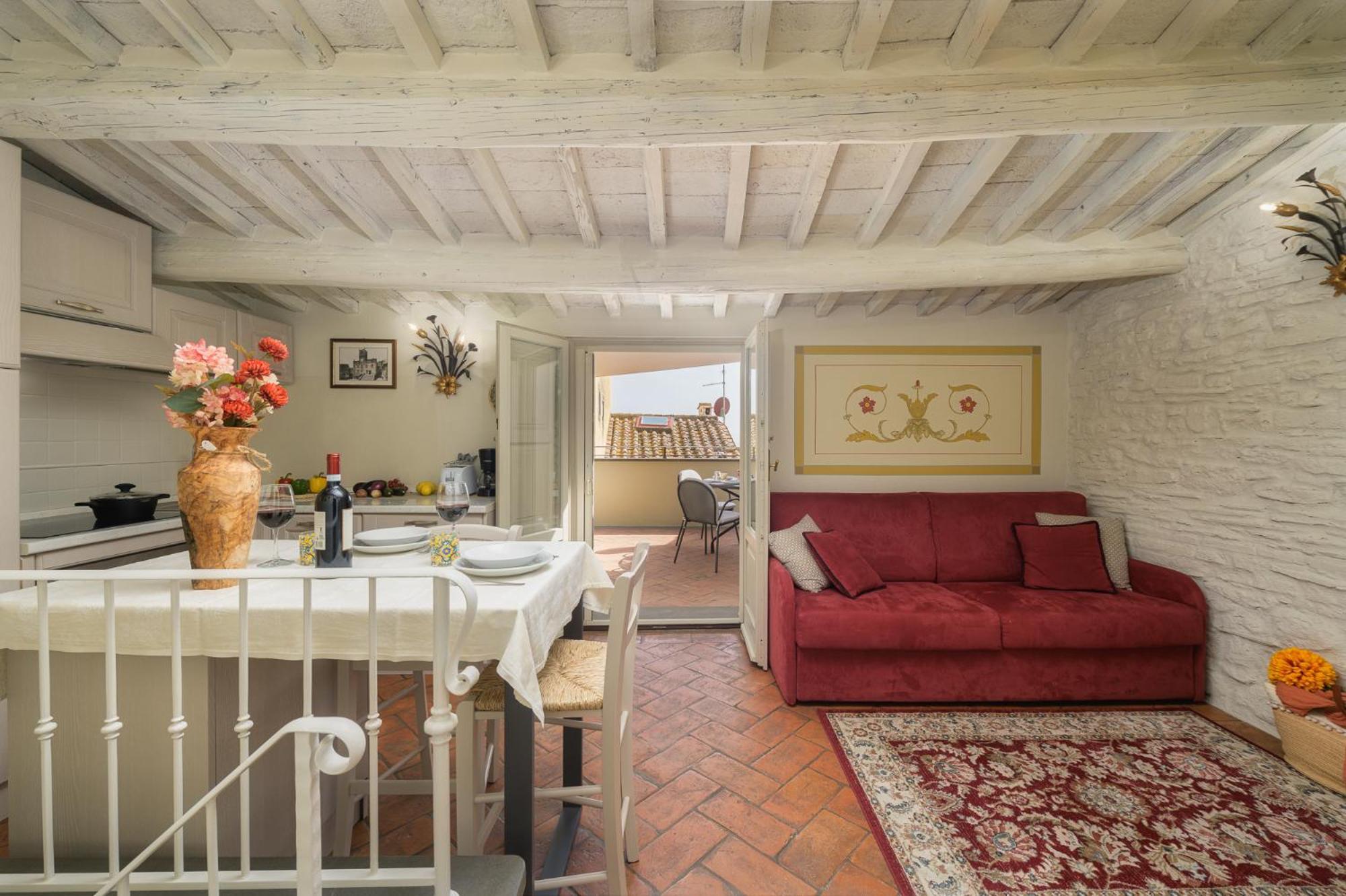 Apartament Terrazza Silena, Centro Storico Con Vista Cortona! Zewnętrze zdjęcie